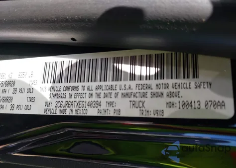 2014 Ram 1500 Express from USA, damaged, VIN 3C6JR6ATXEG140394